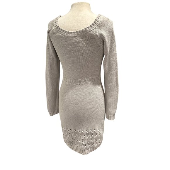 Some Days Lovin Grey Knit Sweater Dress - Picture 3 of 11